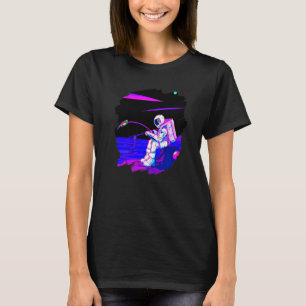 Ruimtevaarder Vissersboot Ruimte Oceaan Meer Cool T-shirt