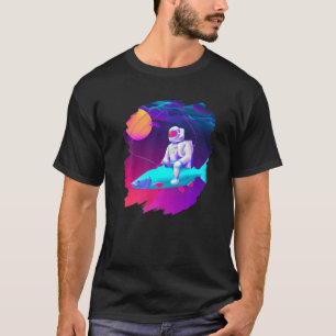 Ruimtevaarder Vissersboot Ruimte Oceaan Meer Cool T-shirt