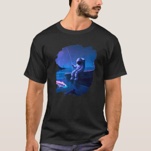 Ruimtevaarder Vissersboot Ruimte Oceaan Meer Cool  T-shirt