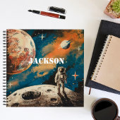 Ruimtevaarder, Waterverf, Custom Notitieboek