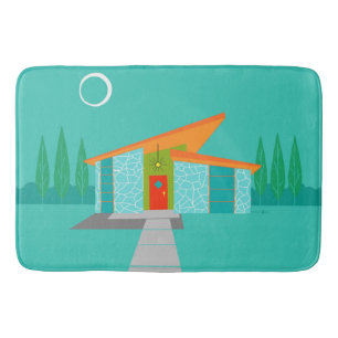 Ruimtevaardijhuis Cartoon Bath Mat