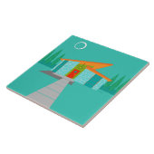 Ruimtevaardijhuis Cartoon keramisch tedossier Tegeltje (Zijkant)