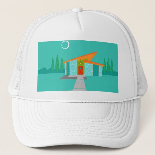 Ruimtevaardijhuis Trucker Hat Pet (Voorkant)