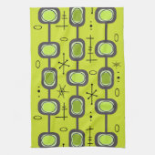 Ruimtevaardijkunst Geometrische kunst Chartreuse G Theedoek (Verticaal)