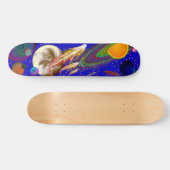 Ruimtevaardvak blauw persoonlijk skateboard (Horizontaal)