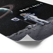 Ruimtevaarsterkunst | Digitale kunst Poster (Hoek)