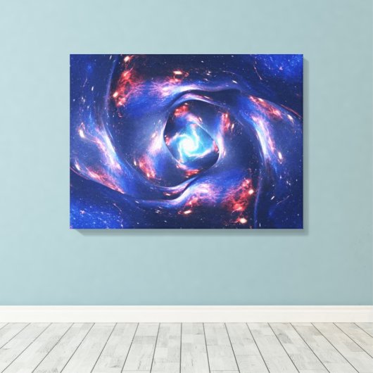 RUIMTEVAART #18 Zwarte Hole Canvas Afdruk (Insitu (Houten vloer))