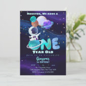 Ruimtevaart 1e verjaardag Melkweg Buitenruimte Kaart (Staand voorkant)