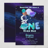 Ruimtevaart 1e verjaardag Melkweg Buitenruimte Kaart (Voorkant / Achterkant)