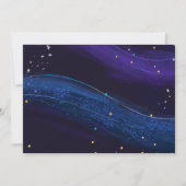 Ruimtevaart 1e verjaardag Melkweg Uitnodiging ruim (Achterkant)