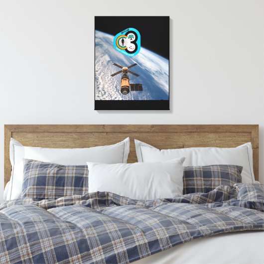 RUIMTEVAART 3 CANVAS AFDRUK (Insitu (Slaapkamer))