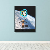 RUIMTEVAART 3 CANVAS AFDRUK (Insitu (Houten vloer))