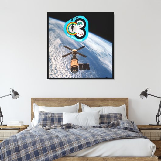 RUIMTEVAART 3 CANVAS AFDRUK (Insitu (Slaapkamer))