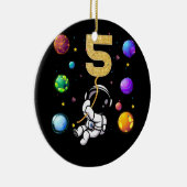 Ruimtevaart 5 jaar oud 5 jaar oud astronaut keramisch ornament (Rechts)