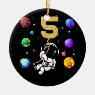 Ruimtevaart 5 jaar oud 5 jaar oud astronaut keramisch ornament