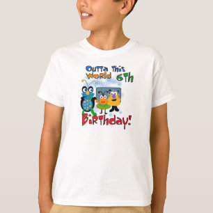 Ruimtevaart 6e verjaardag t-shirt