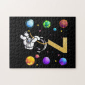 Ruimtevaart 7 jaar oude 7e verjaardag legpuzzel (Horizontaal)
