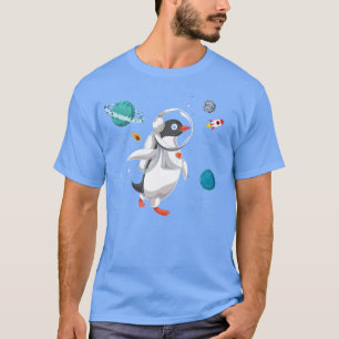 Ruimtevaart Antarctica Dierlijk universum Penguin T-shirt