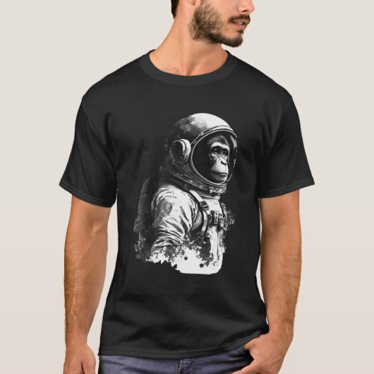 ruimtevaart astronaut aap astronaut t-shirt (Voorkant)