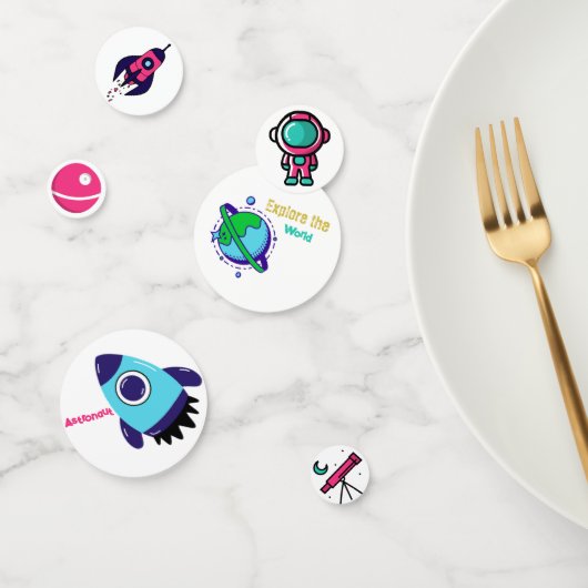 Ruimtevaart Astronaut Confetti (Groep)