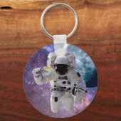 Ruimtevaart, astronaut, koffie-Sleutelhanger Sleutelhanger (Voorkant)