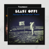 Ruimtevaart Astronaut Moonwalk Kaart (Voorkant / Achterkant)