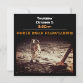 Ruimtevaart Astronaut Moonwalk Kaart (Achterkant)