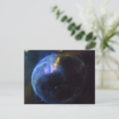 Ruimtevaart, astronomie, bubbelnebula, sterrenstel briefkaart (Staand voorkant)