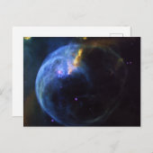Ruimtevaart, astronomie, bubbelnebula, sterrenstel briefkaart (Voorkant / Achterkant)