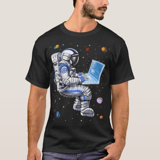 Ruimtevaart Astronoom Programmeur T-shirt (Voorkant)