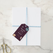 Ruimtevaart Avontuur Speelse Kinderen Verjaardagsf Cadeaulabel (Met Touw)