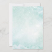 Ruimtevaart Baby shower Uitnodiging Galaxy Buitenr (Achterkant)