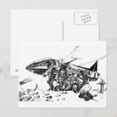 Ruimtevaart Briefkaart (Voorkant / Achterkant)