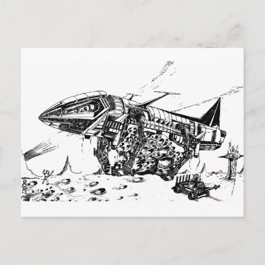 Ruimtevaart Briefkaart (Voorkant)