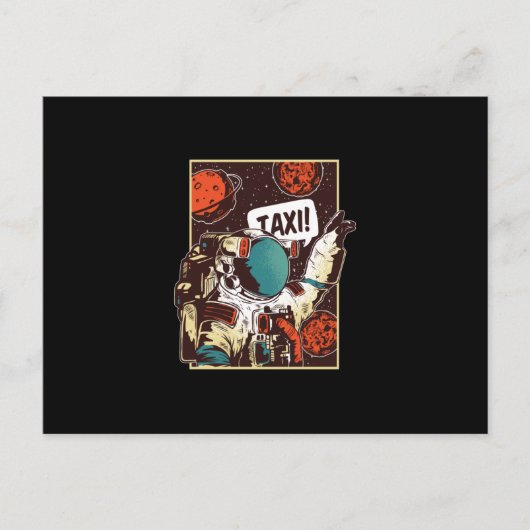 Ruimtevaart Briefkaart (Voorkant)