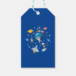 Ruimtevaart Cadeaulabel