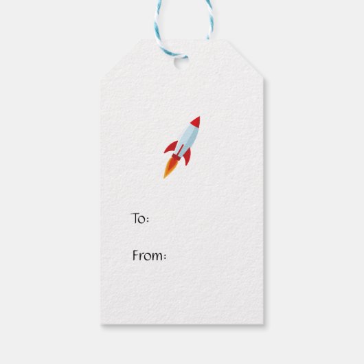 Ruimtevaart Cadeaulabel (Achterkant)