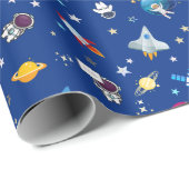 Ruimtevaart Cadeaupapier (Rol Hoek)
