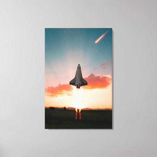Ruimtevaart Canvas Afdruk (Voorkant)