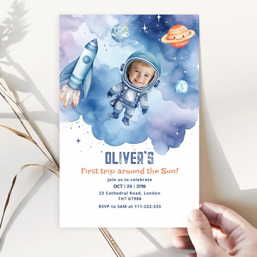 Ruimtevaart Eerste reis rond de zon Foto Kaart