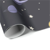 Ruimtevaart en raketten cadeaupapier (Rol Hoek)