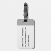 Ruimtevaart en wetenschapskleding bagagelabel (Achterkant verticaal)