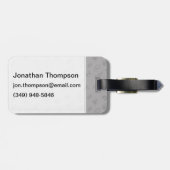 Ruimtevaart en wetenschapskleding bagagelabel (Achterkant horizontaal)