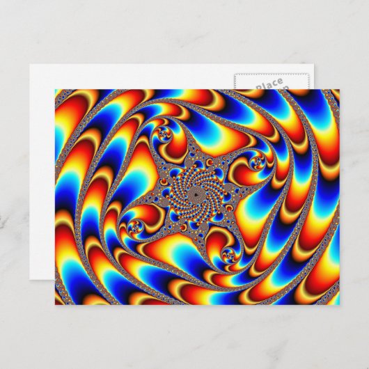 Ruimtevaart - Fractal Briefkaart (Voorkant / Achterkant)