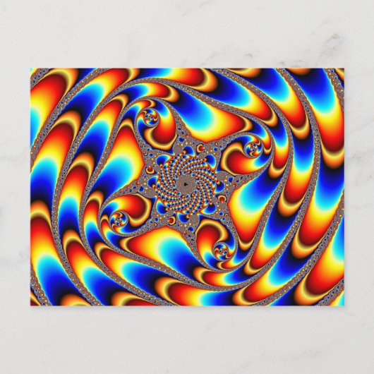 Ruimtevaart - Fractal Briefkaart (Voorkant)