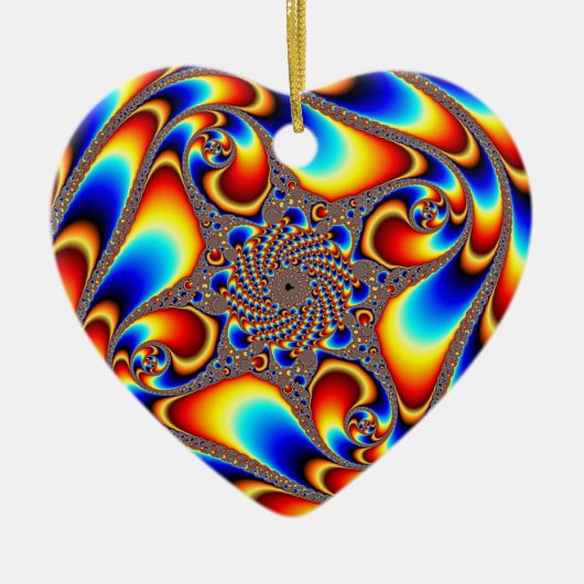 Ruimtevaart - Fractal Keramisch Ornament (Voorkant)