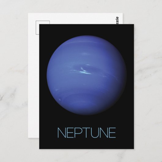 Ruimtevaart, Galaxy, Zonnestelsel, Planeet Neptunu Briefkaart (Voorkant / Achterkant)