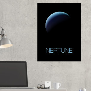 Ruimtevaart, Galaxy, Zonnestelsel, Planeet Neptunu Folie Afdrukken