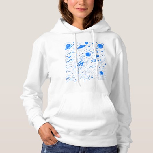 Ruimtevaart Hoodie (Voorkant)