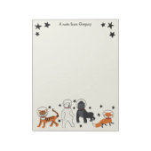 Ruimtevaart is Wilde Dierenastronauten die papier  Notitieblok (Linkerzijde)